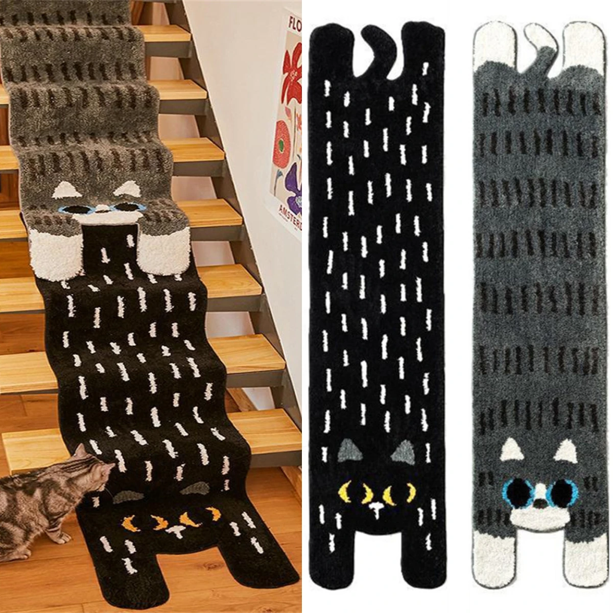 Long Cat Shape Rug Hallway Mat Cute Living Room Bedroom Decorative Carpet Kitchen Floor Non-slip Mat Home Decoration
Long Cat Shape Rug Hallway Mat Cute Living Room Bedroom Decorative Carpet Kitchen Floor Non-slip Mat Home Decoration