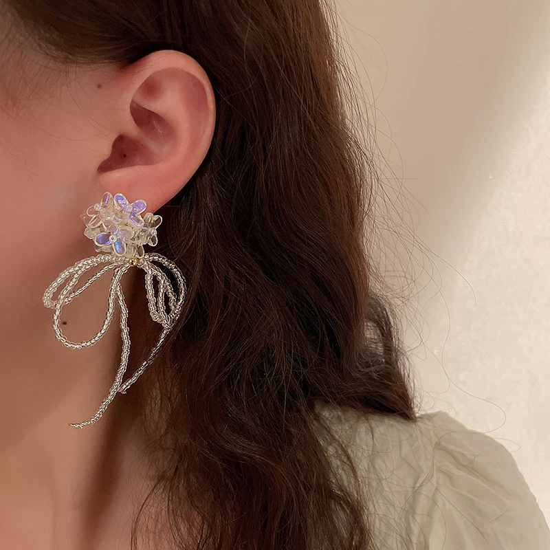 Simple Colorful Flowers Stud Earrings for Women Girl Acrylic Bow Tie Tassel Earrings Korean Fashion Jewelry Party Accessories
Simple Colorful Flowers Stud Earrings for Women Girl Acrylic Bow Tie Tassel Earrings Korean Fashion Jewelry Party Accessories