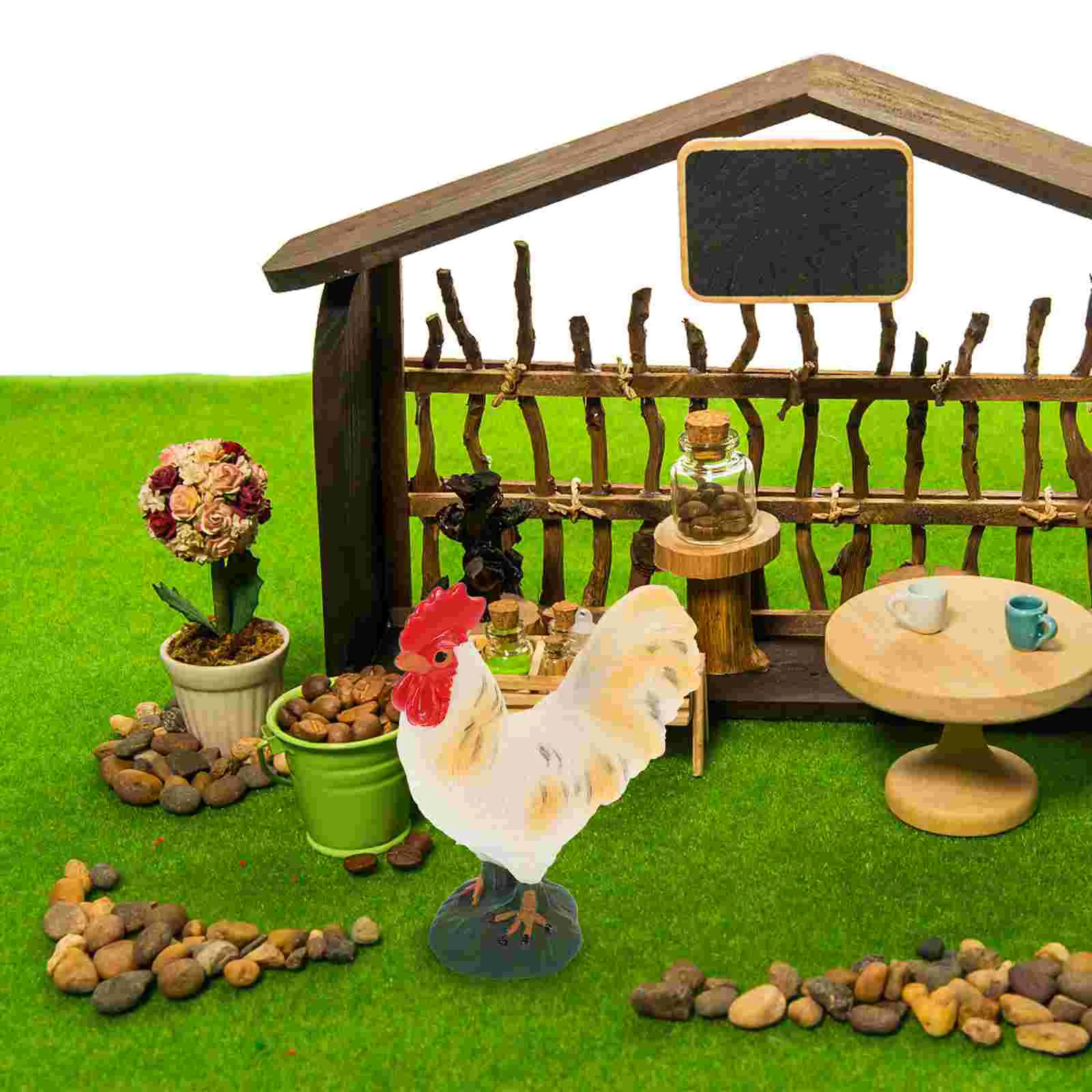 Children's Toys Model Farm Statue Garden Chicken Statues Animal Modeling Hen White Home Decor Unique Decoration Preschool
Children's Toys Model Farm Statue Garden Chicken Statues Animal Modeling Hen White Home Decor Unique Decoration Preschool