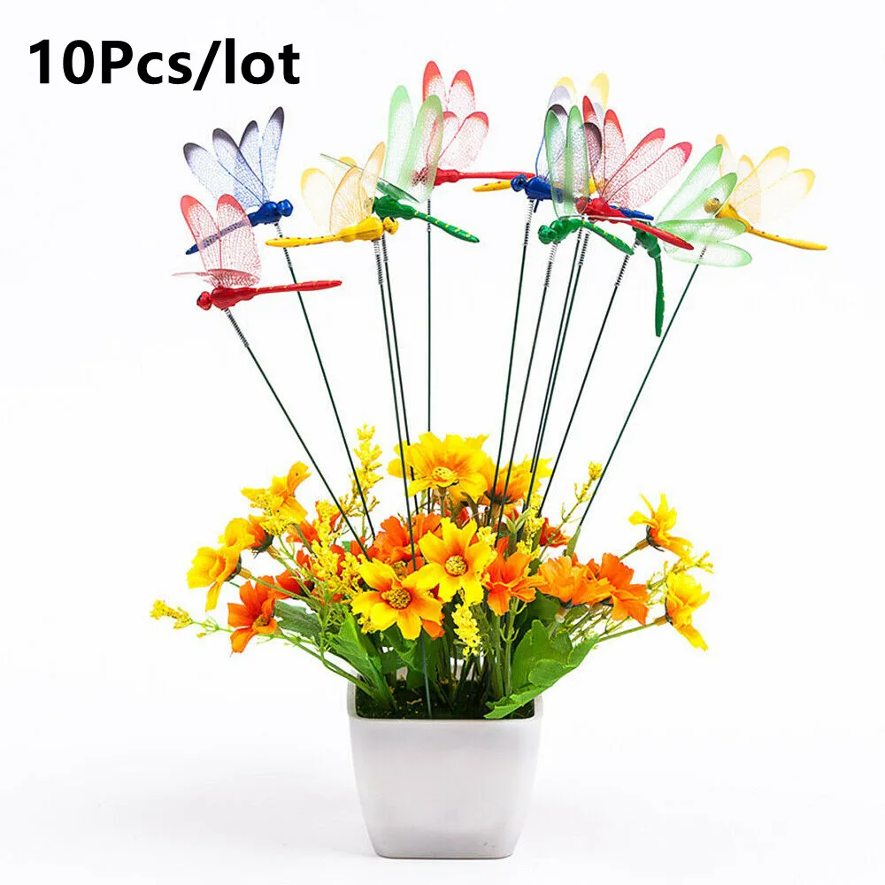 10Pcs/lot Artificial Dragonfly Butterflies Outdoor 3D Simulation Dragonfly Stakes Yard Plant Lawn Garden Decoration Stick
10Pcs/lot Artificial Dragonfly Butterflies Outdoor 3D Simulation Dragonfly Stakes Yard Plant Lawn Garden Decoration Stick