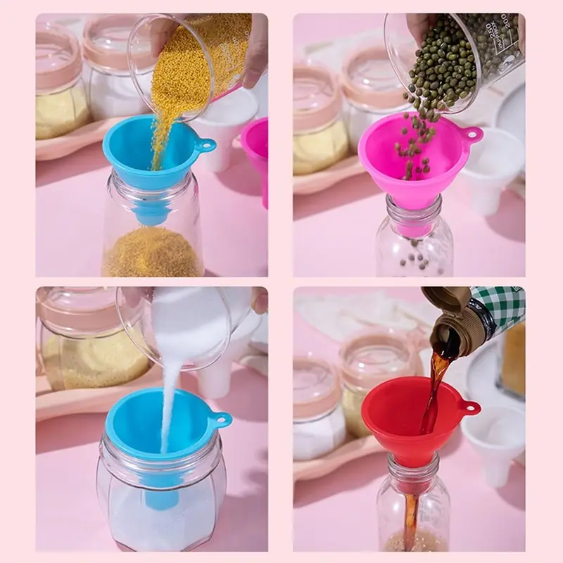 8CM Silicone Wide-Mouth Funnel Milk Powder Bean Funnel Large-Caliber Multi-Function Wine Leak Oil Leak Kitchen Accessories
8CM Silicone Wide-Mouth Funnel Milk Powder Bean Funnel Large-Caliber Multi-Function Wine Leak Oil Leak Kitchen Accessories