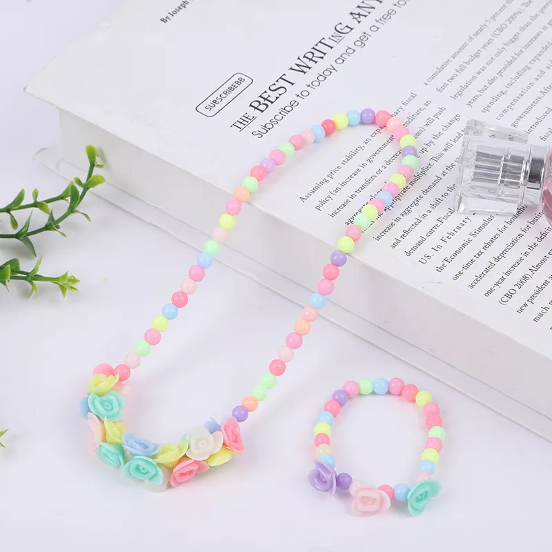 4Sets Cute Necklace Bracelet Flower Kids Party Gift Elastic Beads Children Girls Birthday Favors Supplies
4Sets Cute Necklace Bracelet Flower Kids Party Gift Elastic Beads Children Girls Birthday Favors Supplies