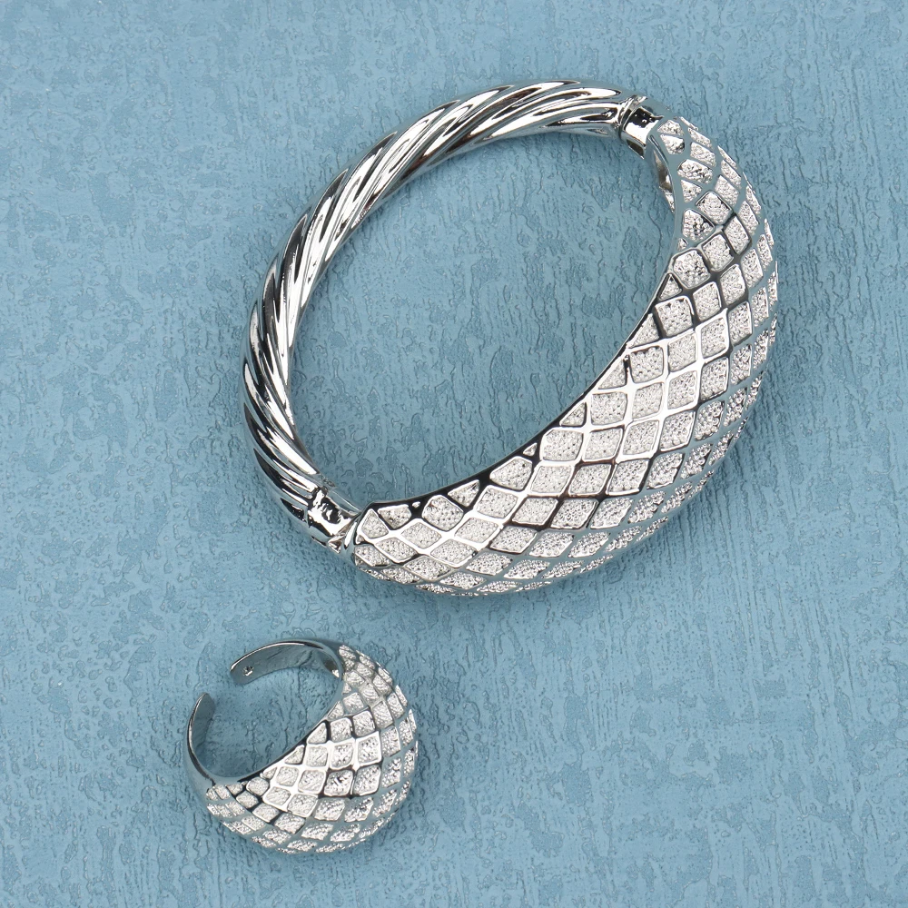 Dubai Silver Color Bracelet Ring For Women Ethiopian Luxury Designer Women's Jewelry Indian Bangles Ring Wedding Gift
Dubai Silver Color Bracelet Ring For Women Ethiopian Luxury Designer Women's Jewelry Indian Bangles Ring Wedding Gift