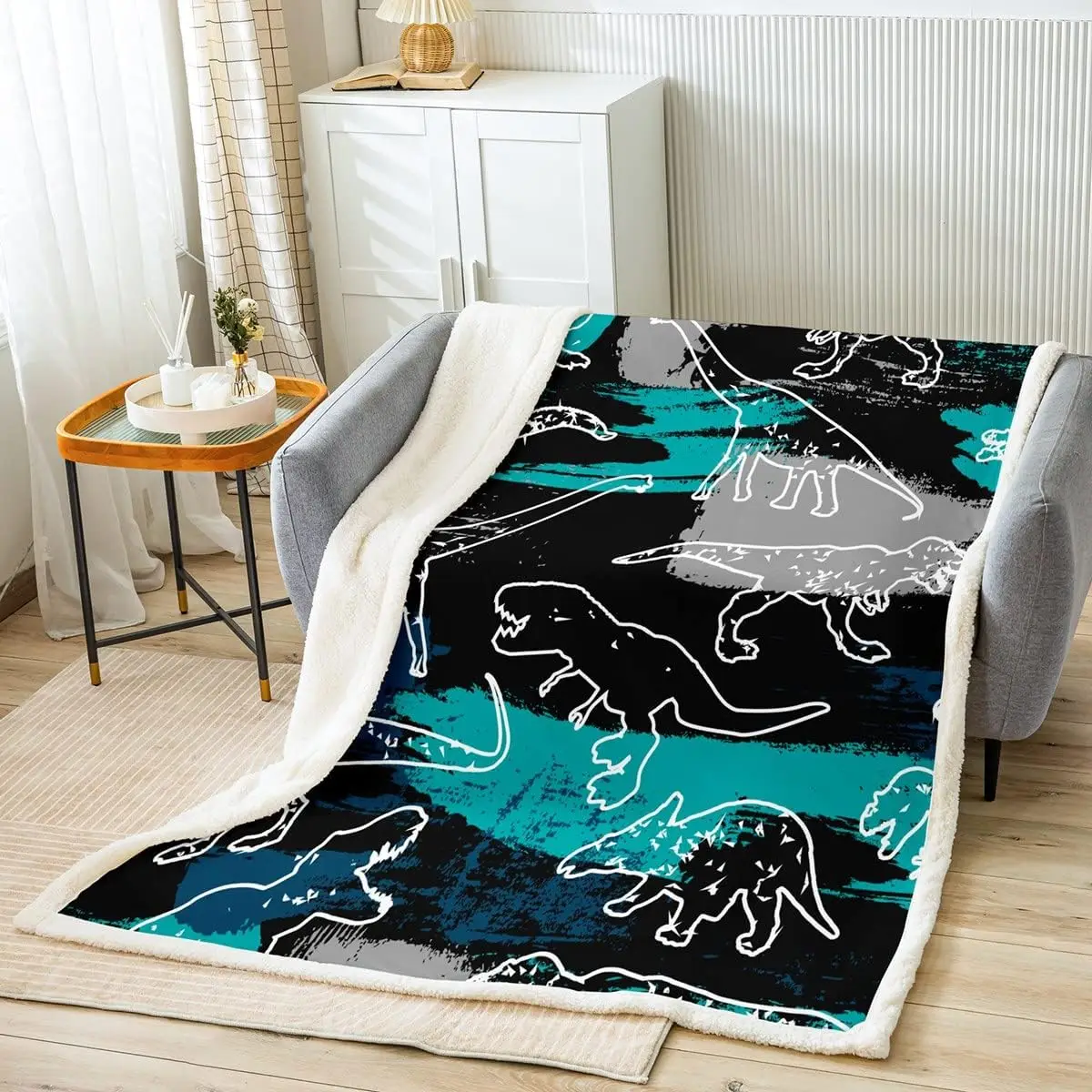 Dinosaur Silhouettes Kids Throw Blanket,Cartoon Primitive Animals Bed Blanket,Girls Boys Adults Bedroom Decor,Art
Dinosaur Silhouettes Kids Throw Blanket,Cartoon Primitive Animals Bed Blanket,Girls Boys Adults Bedroom Decor,Art