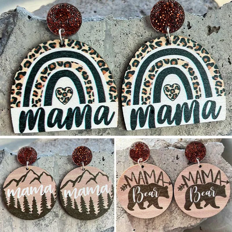 Western Mom Teardrop Earrings for Women Rainbow Leopard Mom Bear Earrings Mother's Day Jewelry Gifts
Western Mom Teardrop Earrings for Women Rainbow Leopard Mom Bear Earrings Mother's Day Jewelry Gifts