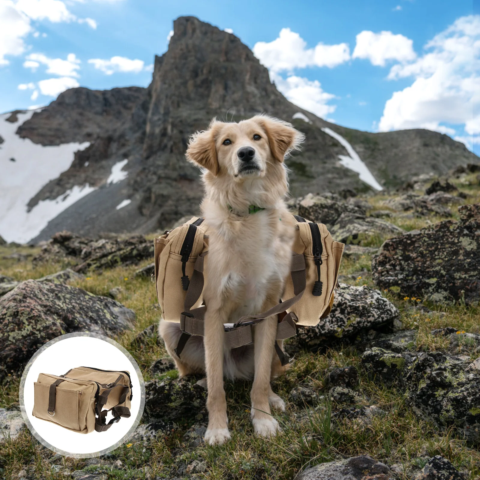 Dog Pack Hound Travel Camping Hiking Backpack Saddle Bag Rucksack for Medium and Large Dog (Khaki)
Dog Pack Hound Travel Camping Hiking Backpack Saddle Bag Rucksack for Medium and Large Dog (Khaki)
