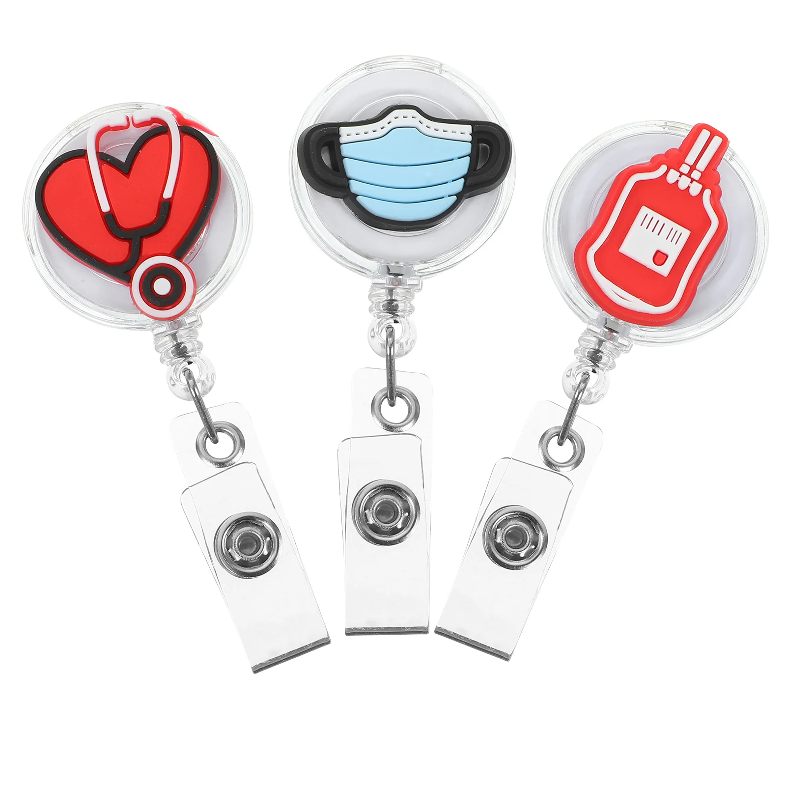 3 Pcs Badge Holder Retractable Clip Nurse Tags Reels Cute Tabs Card Keychain Portable Rotating
3 Pcs Badge Holder Retractable Clip Nurse Tags Reels Cute Tabs Card Keychain Portable Rotating