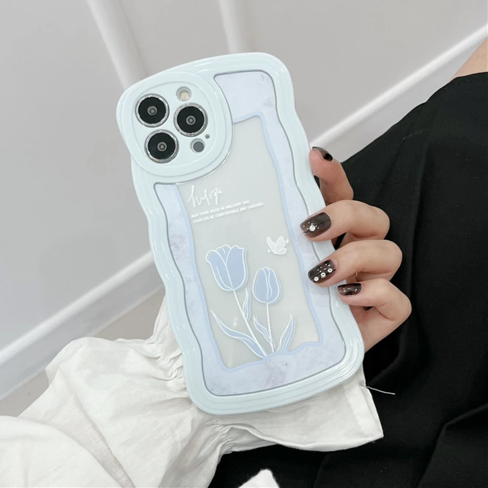 Wavy Flower tulips flower ins shockproof silicone soft phone case for iphone 14 13 11 12 pro max xsmax x xr 7 8 plus Fundas Capa 
Wavy Flower tulips flower ins shockproof silicone soft phone case for iphone 14 13 11 12 pro max xsmax x xr 7 8 plus Fundas Capa