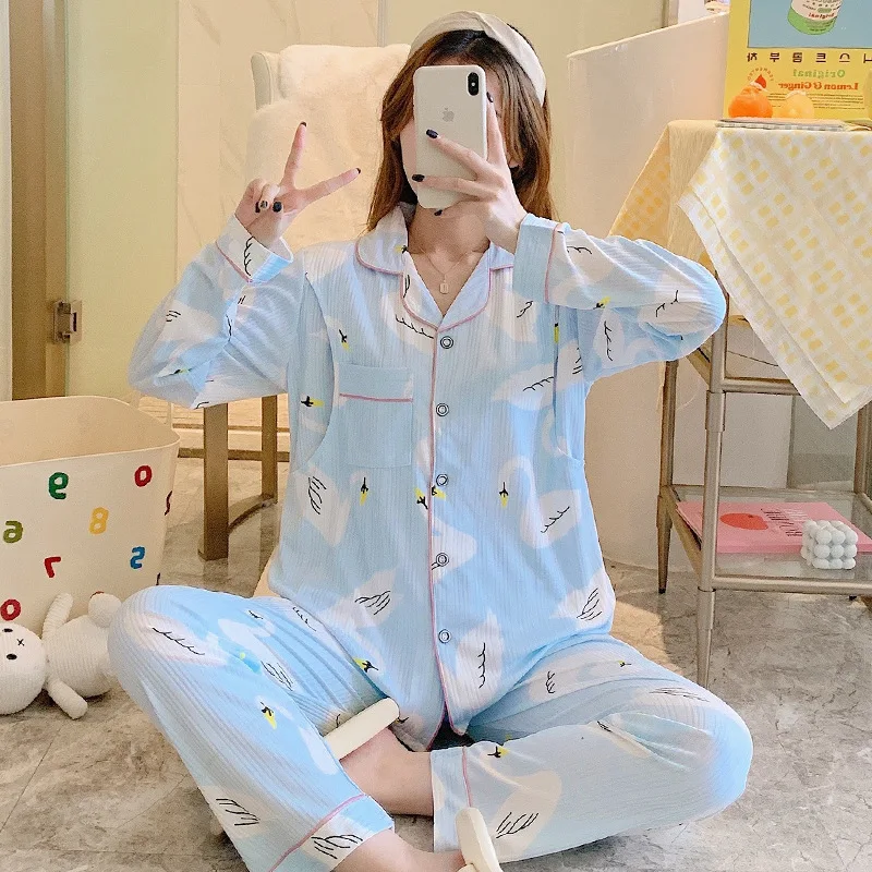 100% Cotton Turn Collar Print Maternity Pajamas Suit Pregnant Women Nursing Sleepwear Breastfeeding Pregnancy Sleep Lounge
100% Cotton Turn Collar Print Maternity Pajamas Suit Pregnant Women Nursing Sleepwear Breastfeeding Pregnancy Sleep Lounge