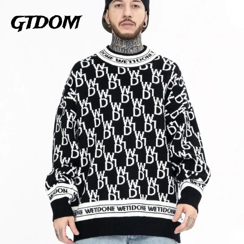 GTDOM Letter Jacquard Logo Knitted Sweater 2022 Spring New Loose O-Neck Long Sleeve Casual Fashion Soft Men Clothing
GTDOM Letter Jacquard Logo Knitted Sweater 2022 Spring New Loose O-Neck Long Sleeve Casual Fashion Soft Men Clothing