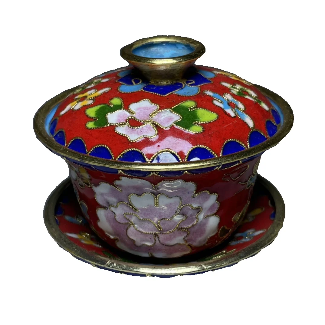 LAOJUNLU Cloisonne Sancai Teacup Chinese Traditional Style Antiques Fine Art Gifts Crafts
LAOJUNLU Cloisonne Sancai Teacup Chinese Traditional Style Antiques Fine Art Gifts Crafts