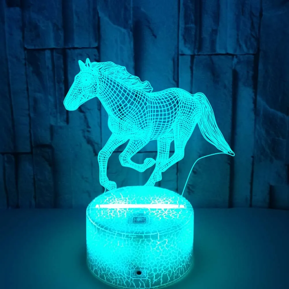 3D Illusion Lamp LED Children's Night Light for Bedroom Decoration Horse Table Lamp Christmas Gifts Nighdn Child Nightlight
3D Illusion Lamp LED Children's Night Light for Bedroom Decoration Horse Table Lamp Christmas Gifts Nighdn Child Nightlight