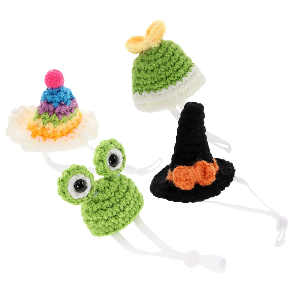 4 Pcs Knitted Guinea Hat Shoulder Strap Photo Prop Pet Plaything Decor Decorative Chinchilla Supply Hedgehog Small
4 Pcs Knitted Guinea Hat Shoulder Strap Photo Prop Pet Plaything Decor Decorative Chinchilla Supply Hedgehog Small