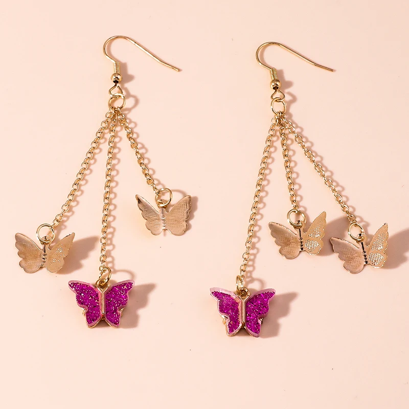 Fashion Gold Plated Shinning Resin Butterfly Earrings for Women Metal Flying Butterfly Dangle Earrings Female Jewelry
Fashion Gold Plated Shinning Resin Butterfly Earrings for Women Metal Flying Butterfly Dangle Earrings Female Jewelry
