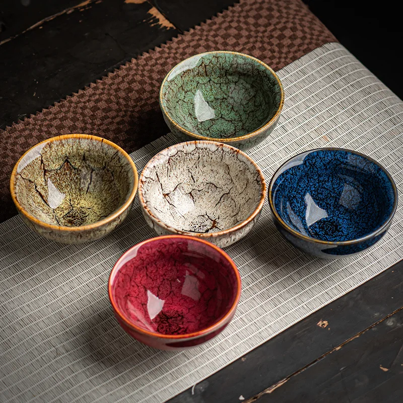 4PCS Chinese Ceramic Porcelain Tea Cup Bowl Teaware Kiln Change Color Glazed Master Cup Kung Fu Tea Cup Set With Gift Box LE217
4PCS Chinese Ceramic Porcelain Tea Cup Bowl Teaware Kiln Change Color Glazed Master Cup Kung Fu Tea Cup Set With Gift Box LE217