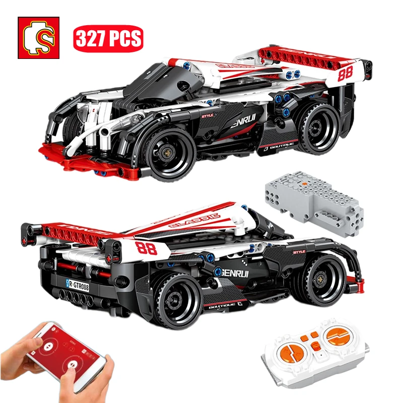 SEMBO MOC Remote Control Racing Sports Car Building Blocks Technical RC Speed Supercar Model Bricks DIY Education Kid Toys Gifts
SEMBO MOC Remote Control Racing Sports Car Building Blocks Technical RC Speed Supercar Model Bricks DIY Education Kid Toys Gifts