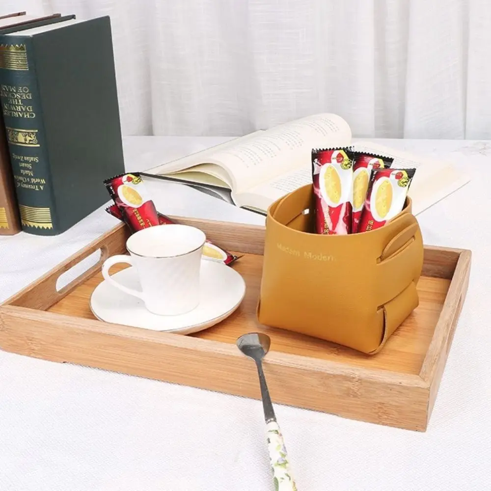 Minimalist Nordic Style Desktop Storage Basket Premium PU Leather Pen Holder Fashion Creative Sundries Storage Box
Minimalist Nordic Style Desktop Storage Basket Premium PU Leather Pen Holder Fashion Creative Sundries Storage Box
