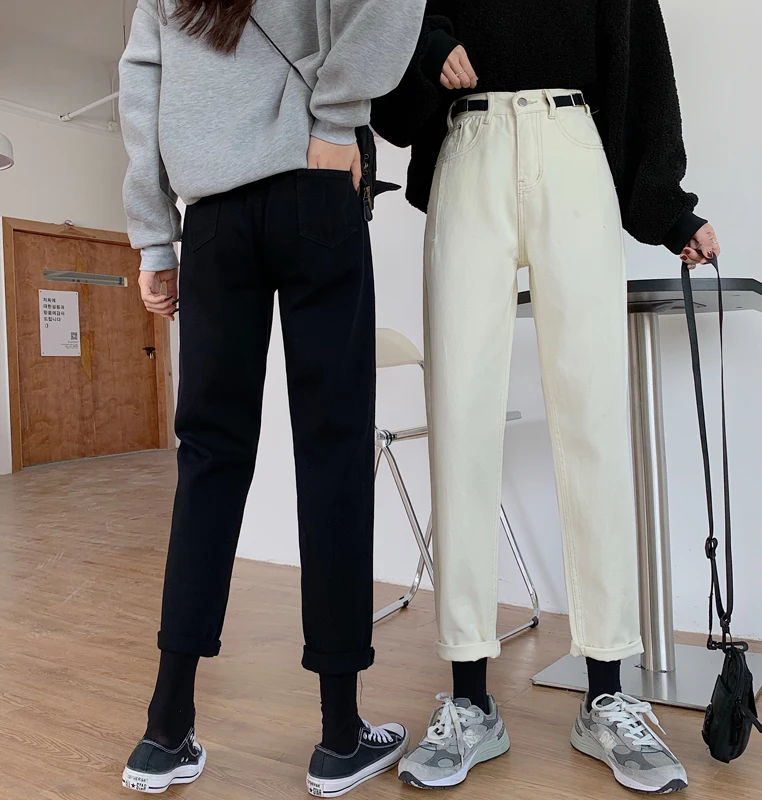 N5787 New fashion solid color slim straight trousers versatile high-waisted trousers jeans
N5787 New fashion solid color slim straight trousers versatile high-waisted trousers jeans