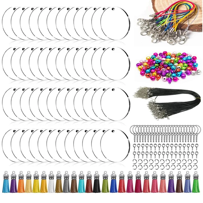 319PCS Acrylic Keychain Blank Set Transparent Circles Jewelry Accessories DIY Projects And Handicrafts
319PCS Acrylic Keychain Blank Set Transparent Circles Jewelry Accessories DIY Projects And Handicrafts