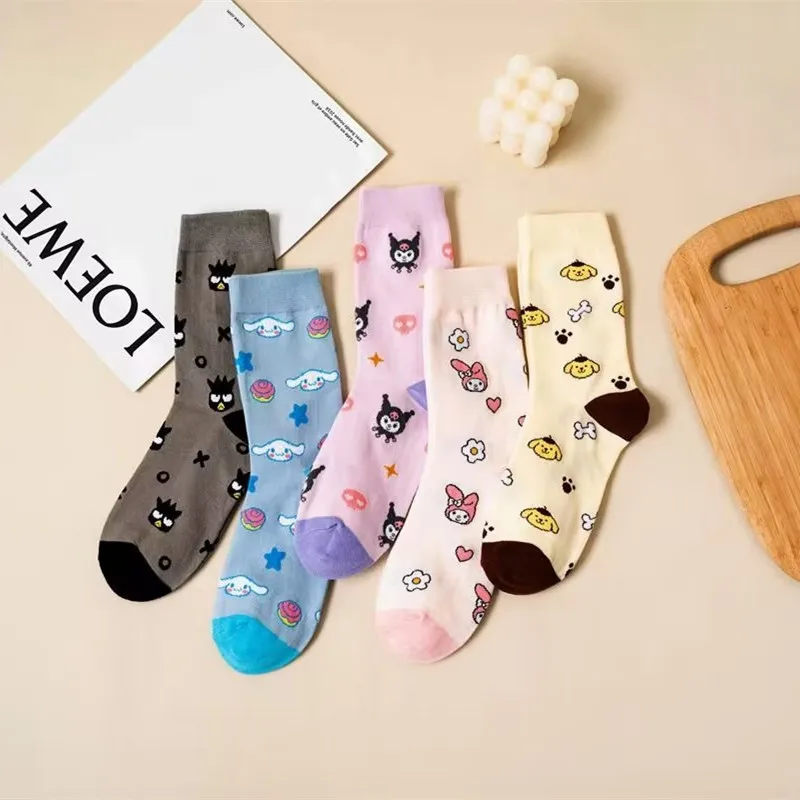 Kawaii Sanrio Socks Cute Cinnamoroll Pompom Purin Sports Cotton Sock Versatile Breathable Fashion Creative Christmas Girl Gift
Kawaii Sanrio Socks Cute Cinnamoroll Pompom Purin Sports Cotton Sock Versatile Breathable Fashion Creative Christmas Girl Gift