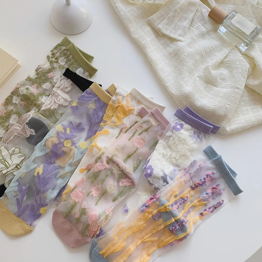 Transparent Crystal Silk Socks Skateboard Socks Breathable Socks Flower Boat Socks Women Glass Socks Casual Socks Crew Socks
Transparent Crystal Silk Socks Skateboard Socks Breathable Socks Flower Boat Socks Women Glass Socks Casual Socks Crew Socks