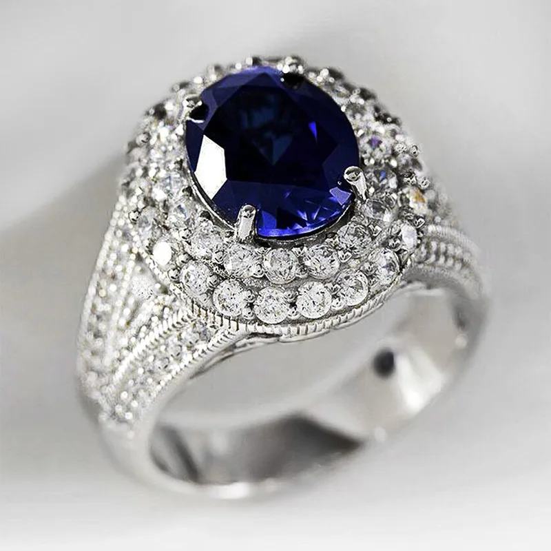 Gorgeous Blue Cubic Glass Filledia Wedding Ring for Women Temperament Elegant Bridal Marriage Party Ring Fashion Luxury Jewelry
Gorgeous Blue Cubic Glass Filledia Wedding Ring for Women Temperament Elegant Bridal Marriage Party Ring Fashion Luxury Jewelry