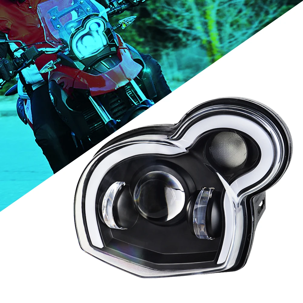 Мотоциклетная светодиодная фара G650GS светильник фара DRL, фара Devil Eye для BMW G650GS / Sertao R13 2011-2017
Мотоциклетная светодиодная фара G650GS светильник фара DRL, фара Devil Eye для BMW G650GS / Sertao R13 2011-2017
