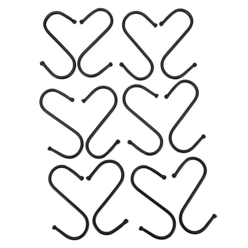 12 S Hooks Stainless Steel Baking Paint Supermarket Hooks S Type Hooks 2 Inch Hooks Bathroom Bathroom Shelf Hooks 
12 S Hooks Stainless Steel Baking Paint Supermarket Hooks S Type Hooks 2 Inch Hooks Bathroom Bathroom Shelf Hooks