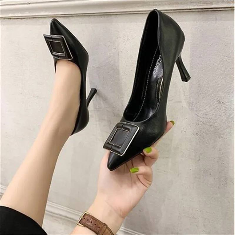 Women Pumps Shallow Women Shoes Stiletto High Heels Ladies Shoes Metal Decoration Wedding Shoes Sexy Scarpe Donna Plus Size 42
Women Pumps Shallow Women Shoes Stiletto High Heels Ladies Shoes Metal Decoration Wedding Shoes Sexy Scarpe Donna Plus Size 42
