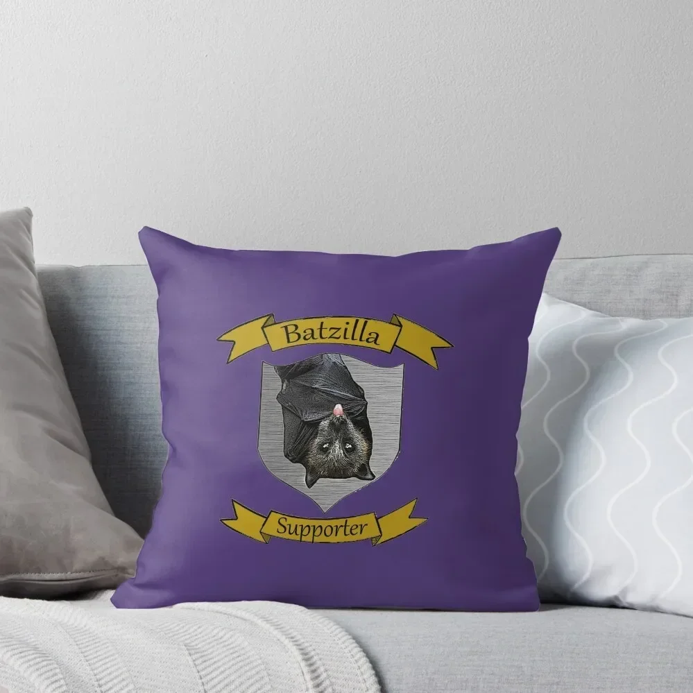 Batzilla - Supporter! (фиолетовый) Декоративная подушка Подушки для детских диванов Чехлы
