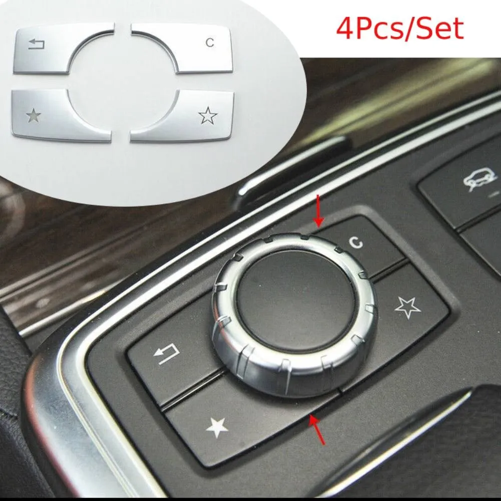 Silver Multimedia Buttons Cover Trim ABS Replaces Sequins Set Accessory Car Decorative Parts Plastic Replacement
Silver Multimedia Buttons Cover Trim ABS Replaces Sequins Set Accessory Car Decorative Parts Plastic Replacement