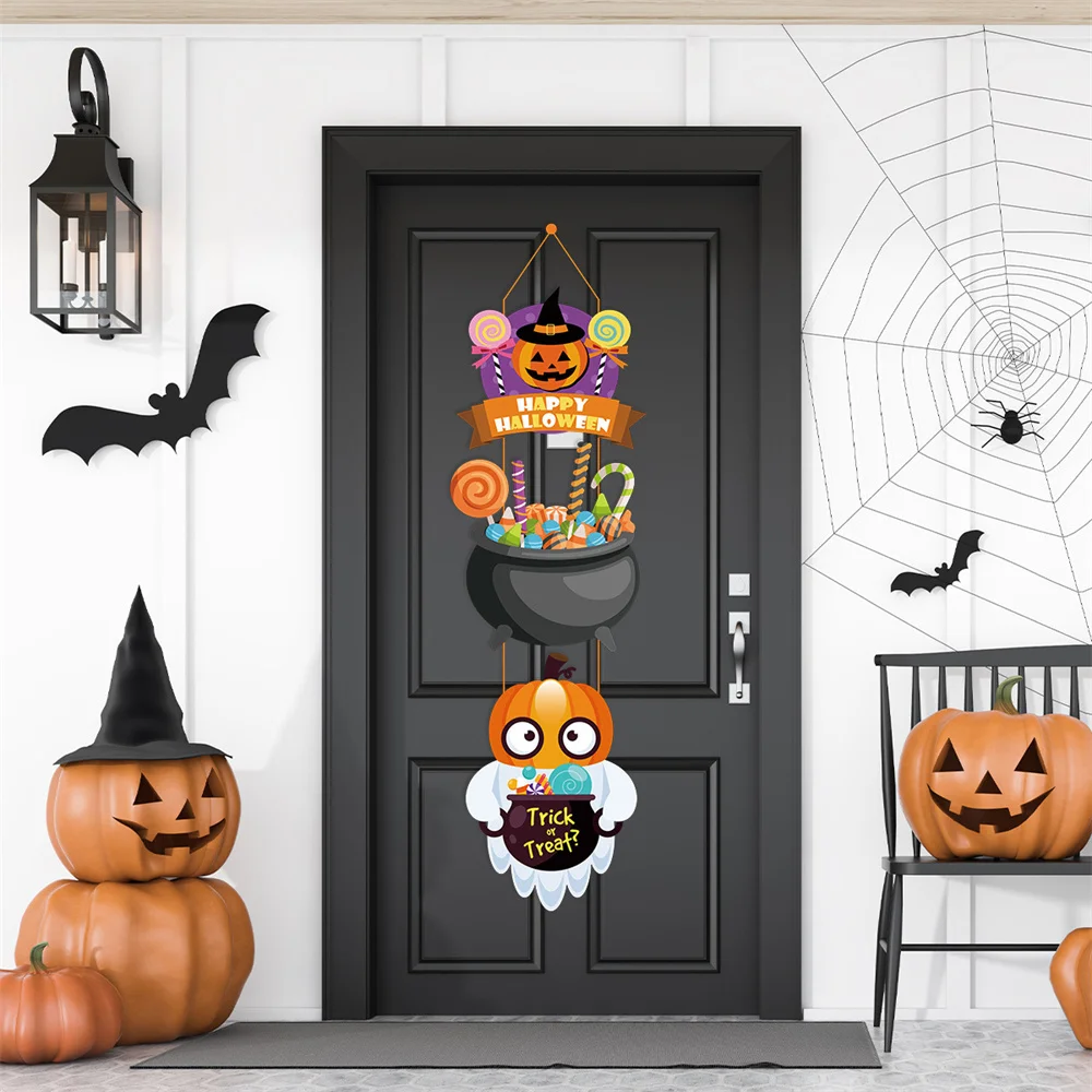 Pumpkin Door Hanging Has Many Uses Festive Gothic Door Hanger Bat Door Hanging Ghost Door Hanging Bright Colors Elegant Striking 
Pumpkin Door Hanging Has Many Uses Festive Gothic Door Hanger Bat Door Hanging Ghost Door Hanging Bright Colors Elegant Striking