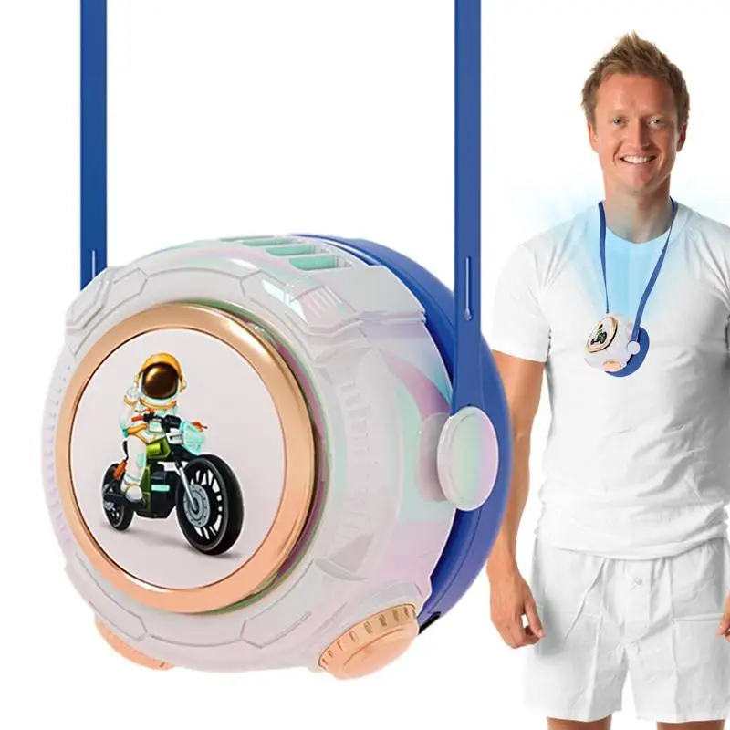 Rechargeable Fan USB Fan Portable Bladeless Neck Fan 3 Speeds Adjustable USB Charging Silicone Lanyard Design For Desktop Sofa 
Rechargeable Fan USB Fan Portable Bladeless Neck Fan 3 Speeds Adjustable USB Charging Silicone Lanyard Design For Desktop Sofa