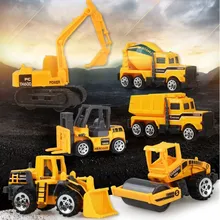 8 Styles Mini Alloy Engineering Car Tractor Toy Dump Truck Classic Model Vehicle Educational Toys for Boys Children