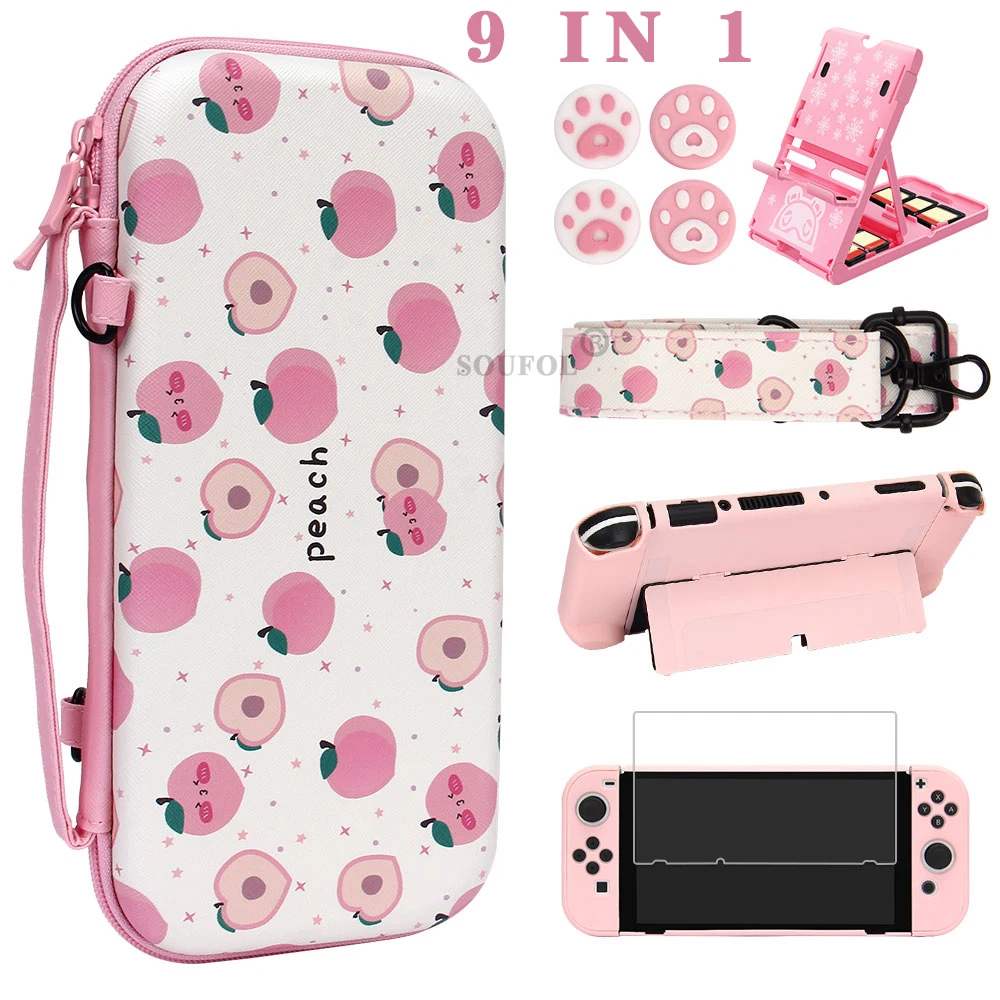 Hard Shell Protective Carry Case Accessories Storage Bag PC Console Back Cover With Screen Protector For Nintend Switch OLED
Hard Shell Protective Carry Case Accessories Storage Bag PC Console Back Cover With Screen Protector For Nintend Switch OLED