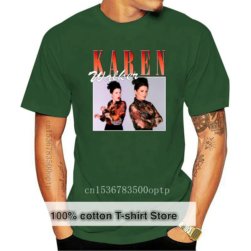 

Мужская Винтажная футболка Karen Walker Will & Grace, женская и Мужская футболка