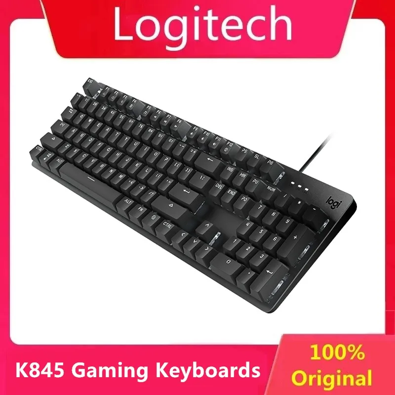 

Logitech K845 Mechanical Gaming Keyboards USB Wired Backlight Wired Keyboard 104 Keys Gaming Keyboard For PC Computer Original