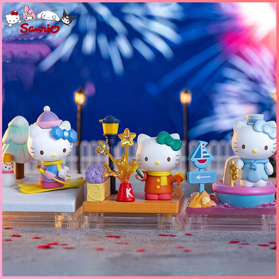 Аниме фигурки Hello Kitty Kawaii Подлинная Sanrio Meet The Four Seasons Hellokitty Y2K, фигурка, украшение для рабочего стола 
Аниме фигурки Hello Kitty Kawaii Подлинная Sanrio Meet The Four Seasons Hellokitty Y2K, фигурка, украшение для рабочего стола