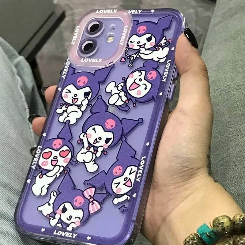 Sanrio Kuromi Cute Girl Purple Phone Cases For iPhone 13 12 11 Pro Max XR XS MAX 8 X 7 Back Cover
Sanrio Kuromi Cute Girl Purple Phone Cases For iPhone 13 12 11 Pro Max XR XS MAX 8 X 7 Back Cover