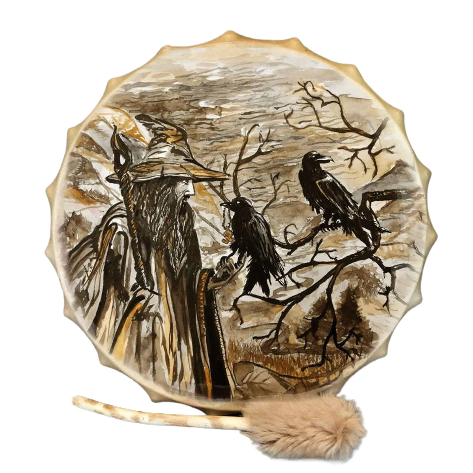 Shamanic Drum Old Man And Crow Shaman Drum Hand Designed Shaman Drum With Drum Stick Music Spirit Bass Drum
Shamanic Drum Old Man And Crow Shaman Drum Hand Designed Shaman Drum With Drum Stick Music Spirit Bass Drum