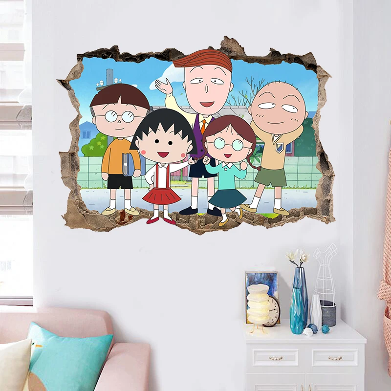 Chibi Maruko-chan прорывная Настенная Наклейка Детская Наклейка роспись девушка мальчик декор комнаты Съемный 
Chibi Maruko-chan прорывная Настенная Наклейка Детская Наклейка роспись девушка мальчик декор комнаты Съемный