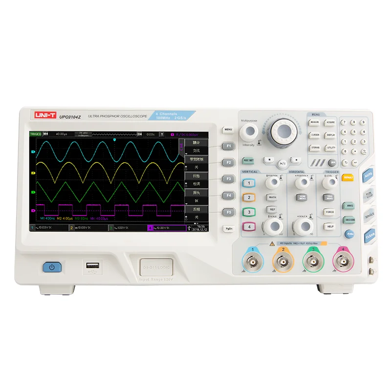 UPO3104CS digital phosphor oscilloscope 4 analog channel 25GS s sampling rate uni t digital oscilloscope
UPO3104CS digital phosphor oscilloscope 4 analog channel 25GS s sampling rate uni t digital oscilloscope