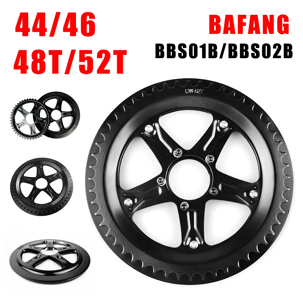 Mid Motor Chain Wheel Chainring 44T 46T 48T 52T Electric Bicycle Conversions Chain Wheel for Bafang BBS01B BBS02B Bicycle Parts
Mid Motor Chain Wheel Chainring 44T 46T 48T 52T Electric Bicycle Conversions Chain Wheel for Bafang BBS01B BBS02B Bicycle Parts
