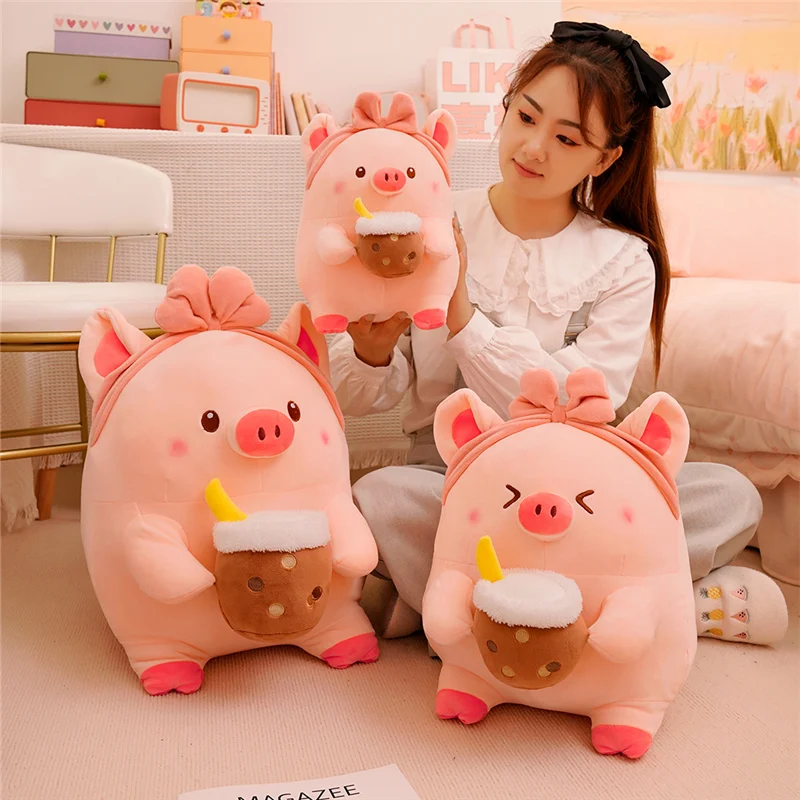 25/40/55cm Kawaii Bubble Tea Pig Plush Toy Cute Stuffed Animal Pink Piggy Plushies Doll Pillow Anime Soft Kids Toys for Girls
25/40/55cm Kawaii Bubble Tea Pig Plush Toy Cute Stuffed Animal Pink Piggy Plushies Doll Pillow Anime Soft Kids Toys for Girls