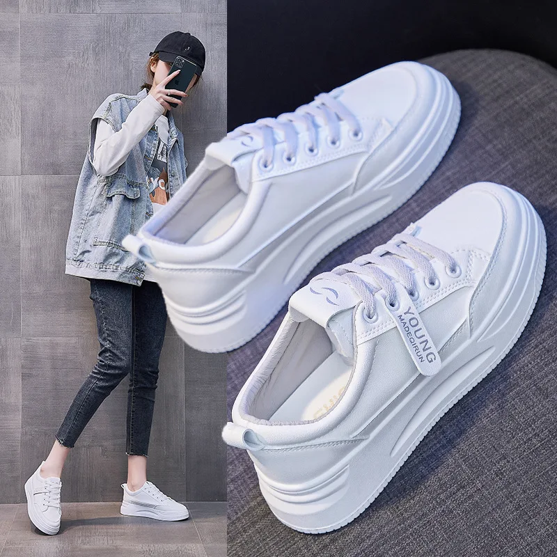 Breathable white shoes women's spring 2021 new casual sports shoes women's tide thick-soled sponge cake
Breathable white shoes women's spring 2021 new casual sports shoes women's tide thick-soled sponge cake