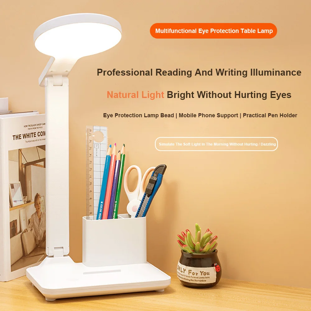 Led Folding Table Lamp Pluggable With Pen Holder Bedside Lamp For Children Writing Lamps Bright Office Desk study lamp Reading
Led Folding Table Lamp Pluggable With Pen Holder Bedside Lamp For Children Writing Lamps Bright Office Desk study lamp Reading