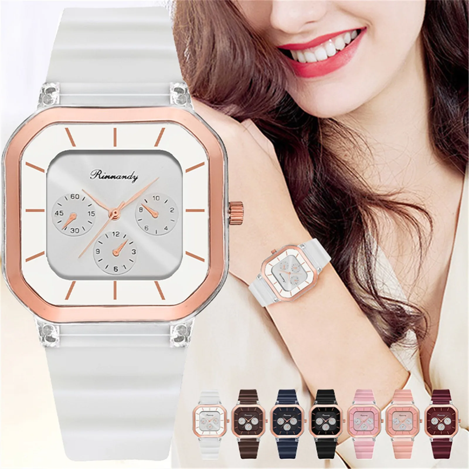 Woman Fashion Casual Silicone Strap quartz watch Candy-colored Jelly watch Ladies Fashion Dress Quartz Wristwatch Female Watch
Woman Fashion Casual Silicone Strap quartz watch Candy-colored Jelly watch Ladies Fashion Dress Quartz Wristwatch Female Watch