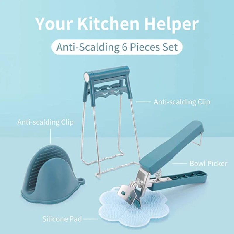 Kitchen Anti-scald Set, Steamer Splint, Electric Stove Clamp, Silicone Gloves, Silicone Mat for Moving Electric Stove or Bowl
Kitchen Anti-scald Set, Steamer Splint, Electric Stove Clamp, Silicone Gloves, Silicone Mat for Moving Electric Stove or Bowl