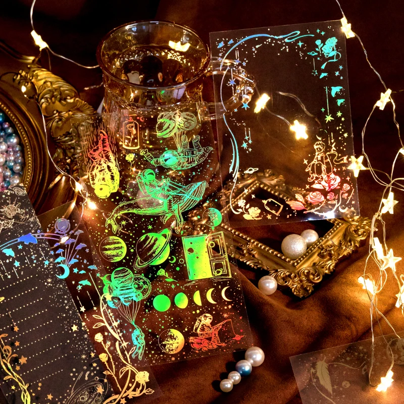 40 pcs Bronzing Material Pack Array Astronaut Collage Card The Little Prince Rose Plant Handbook DIY Decorative Sticker
40 pcs Bronzing Material Pack Array Astronaut Collage Card The Little Prince Rose Plant Handbook DIY Decorative Sticker