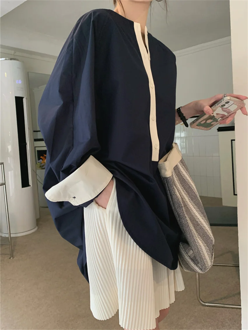 HziriP Oversize Retro Shirts Women Casual Patchwork New 2022 Loose Chic Office Wear Slim Autumn Elegant All Match OL Tops
HziriP Oversize Retro Shirts Women Casual Patchwork New 2022 Loose Chic Office Wear Slim Autumn Elegant All Match OL Tops